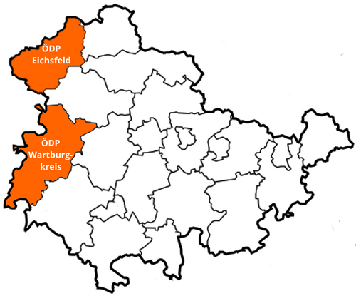 Kreisverbände in Thüringen